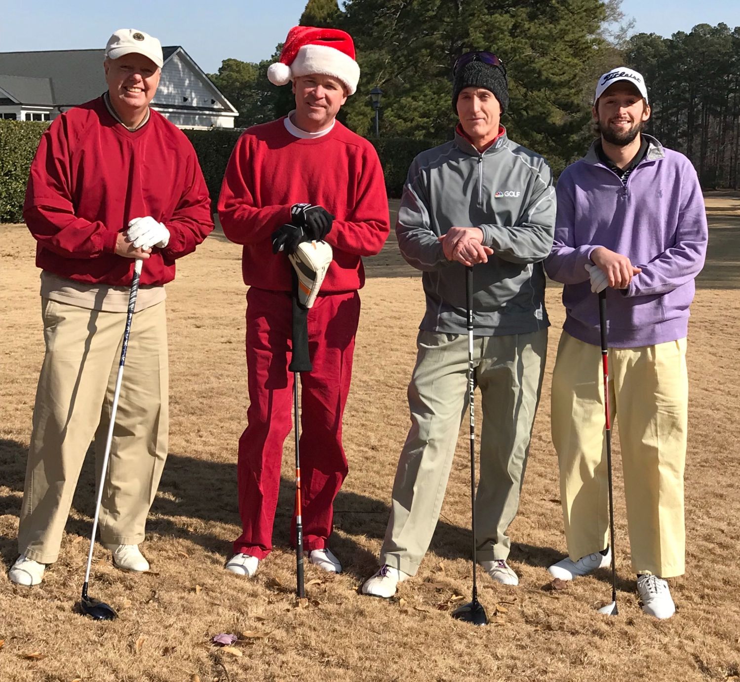 Trey Gowdy plays golf with Lindsey Graham, Mick Mulvaney and his son Watson